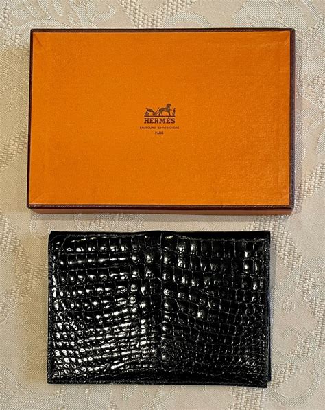 hermes crocodile wallet.